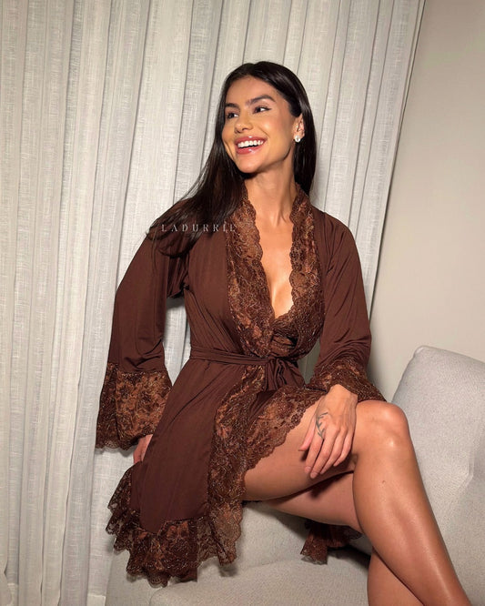 Conjunto Noix Royale - Camisola + Robe e Calcinha