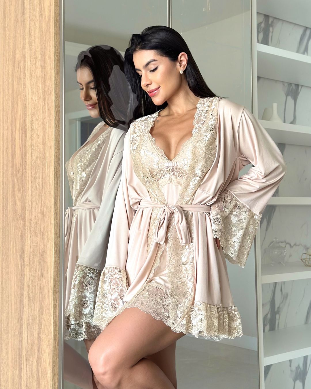 Conjunto J’Prestige - Camisola, Robe e Calcinha