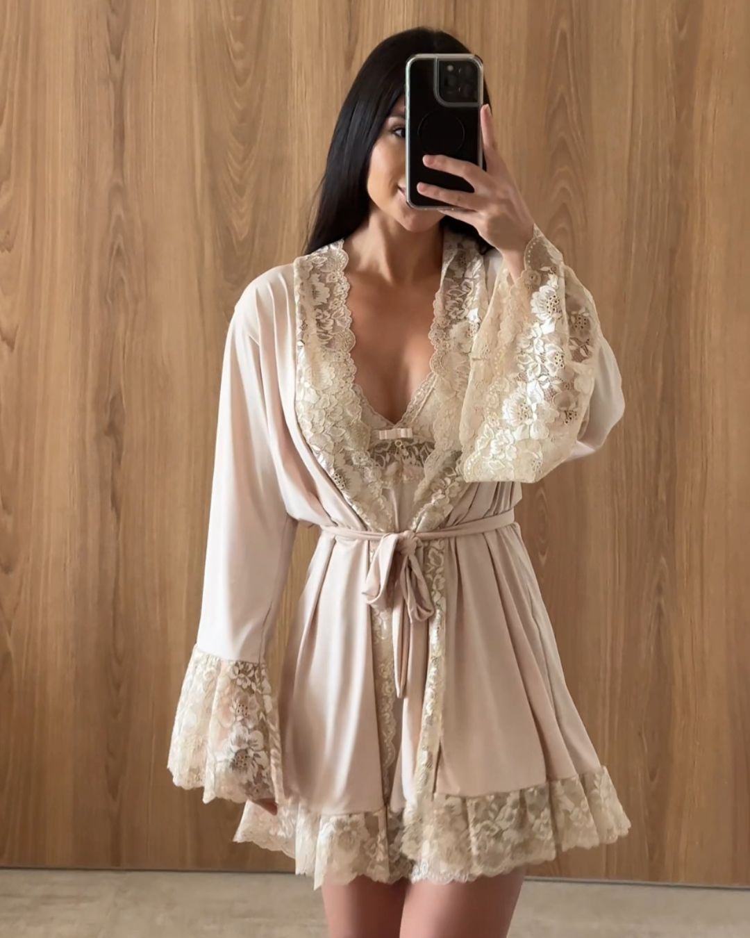 Conjunto J’Prestige - Camisola, Robe e Calcinha