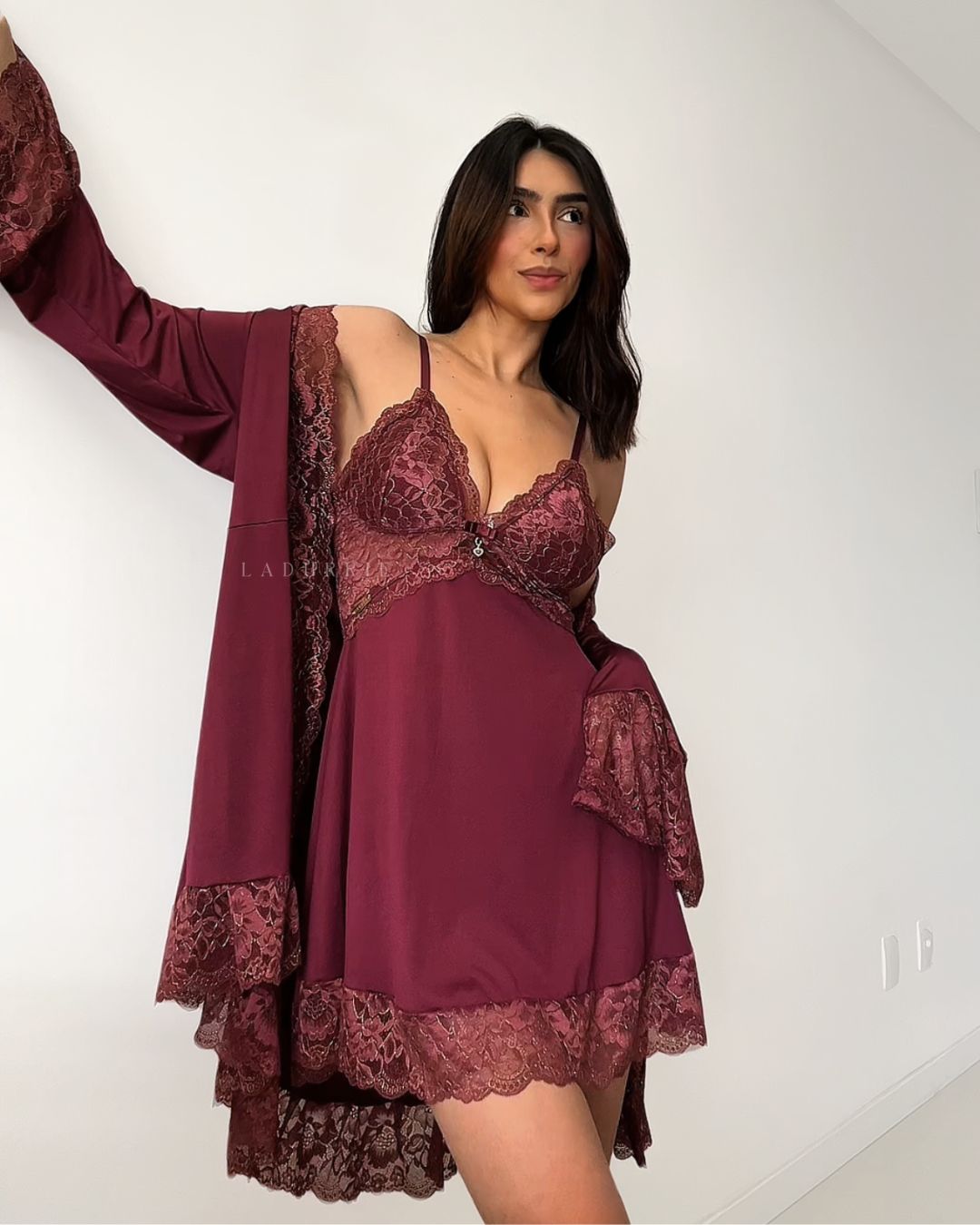 Conjunto Château Margaux - Camisola + Robe e Calcinha