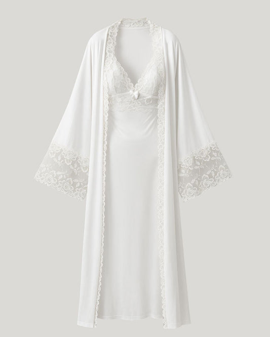 Conjunto La.Royale Camisola Longa, Robe e Calcinha